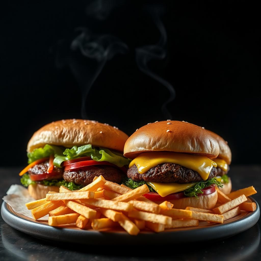 Combo Four - 2 x-salada, 2 x-burguer e 300g de fritas
