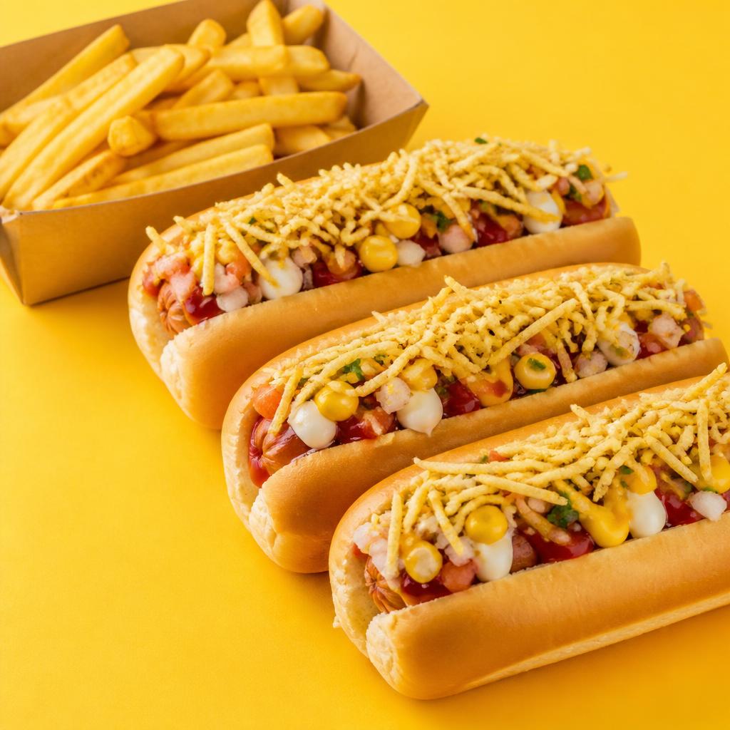 Combo 3 dog tradicional mais fritas