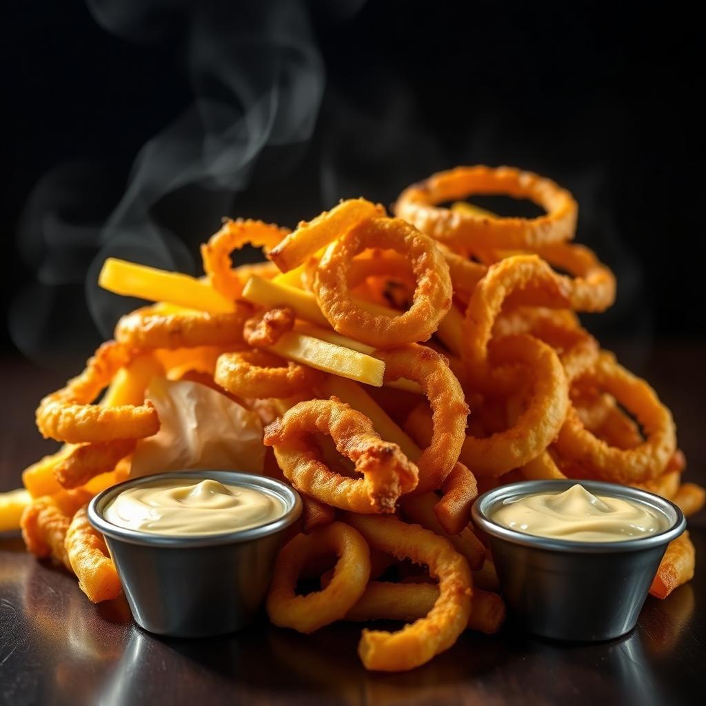 Fritas c/ Anéis de cebola